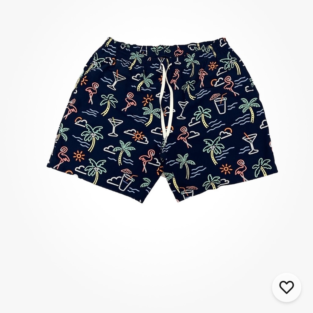 Navy Patterned Men's Shorts